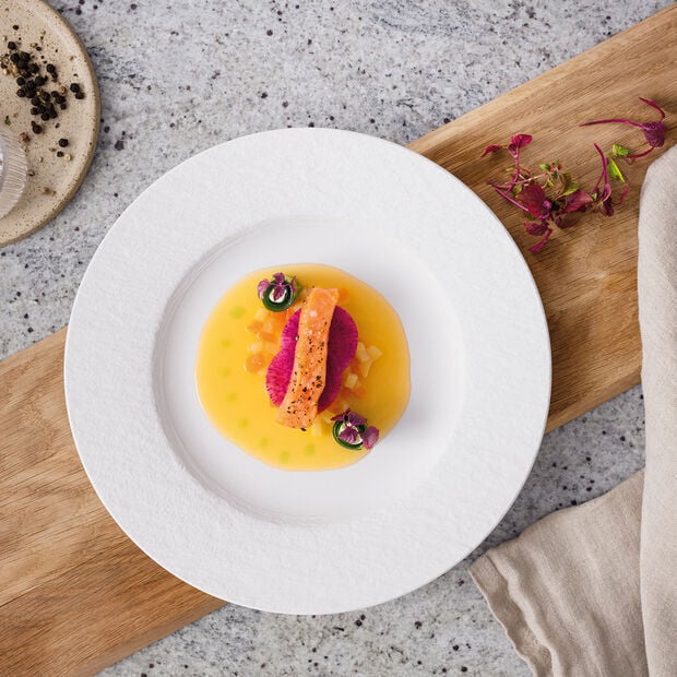 Manufacture Rock Blanc 4 Piece Dinnerware Set