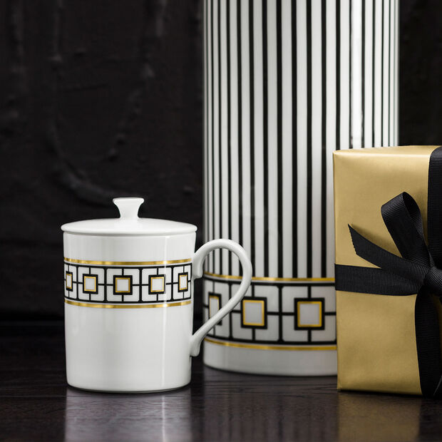 MetroChic Mug with Lid, x2