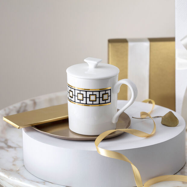 MetroChic Mug with Lid, x2