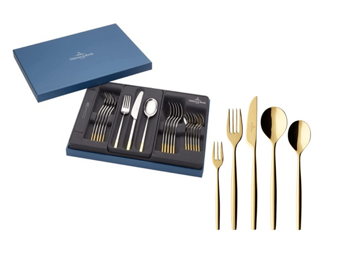 30-PC MetroChic D'Or Cutlery set