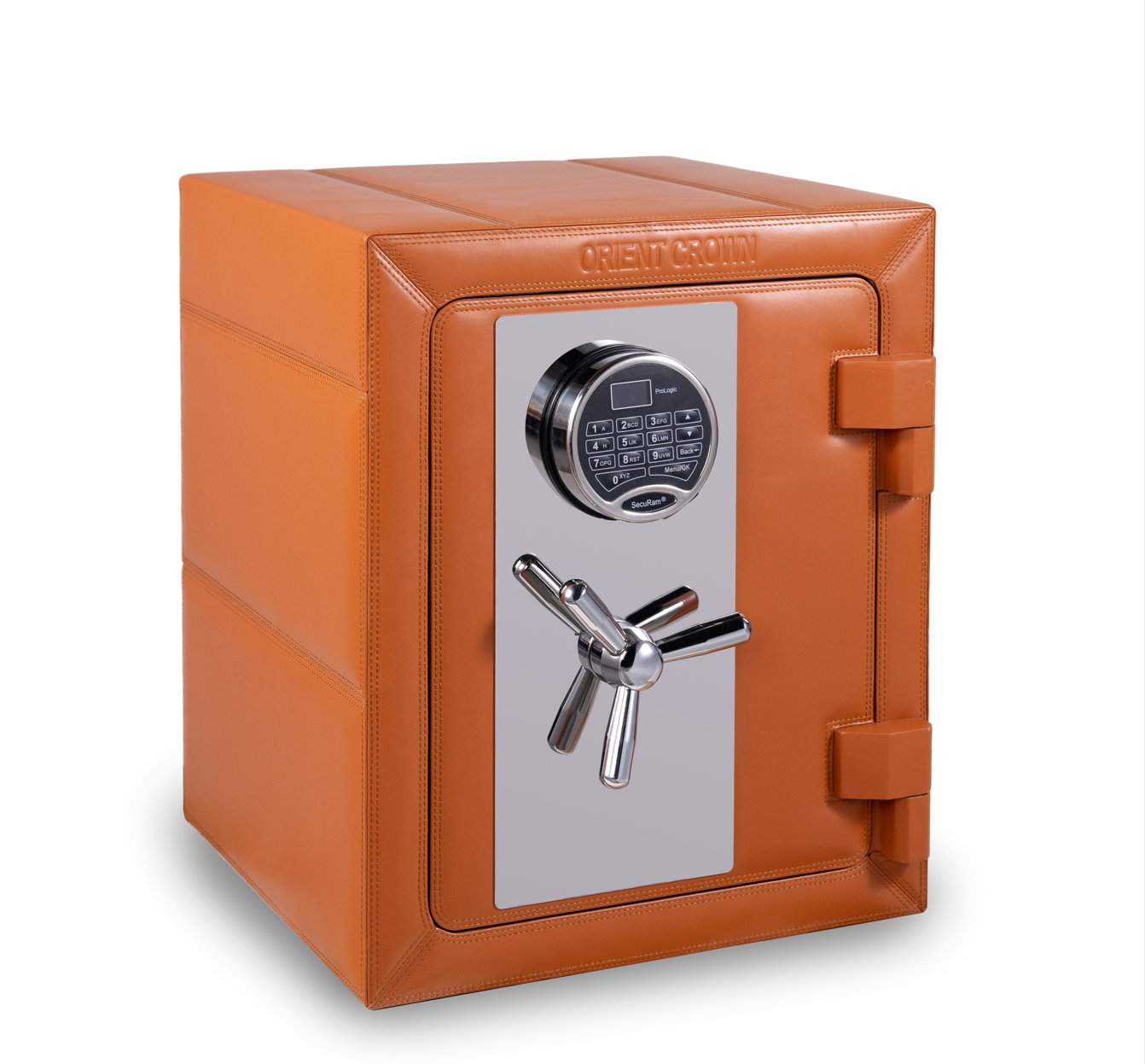 5 Piece Watch Winder with 2 Drawers, Orange