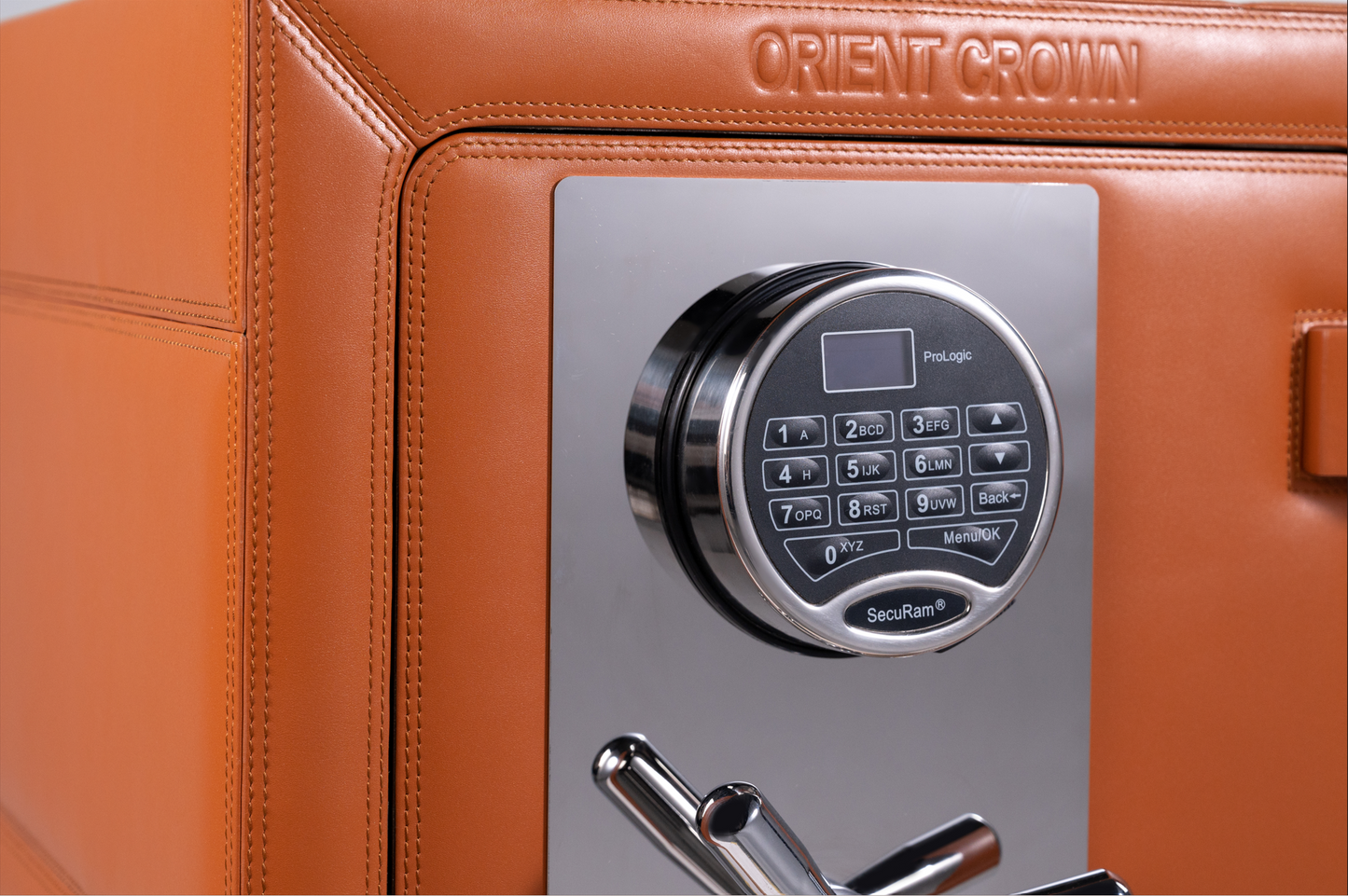 5 Piece Watch Winder with 2 Drawers, Orange