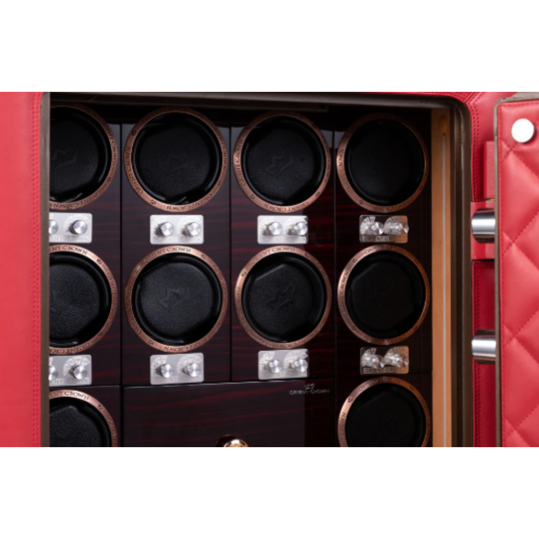 (PRE-ORDER) 16 Piece Watch Winder with 2 Drawers