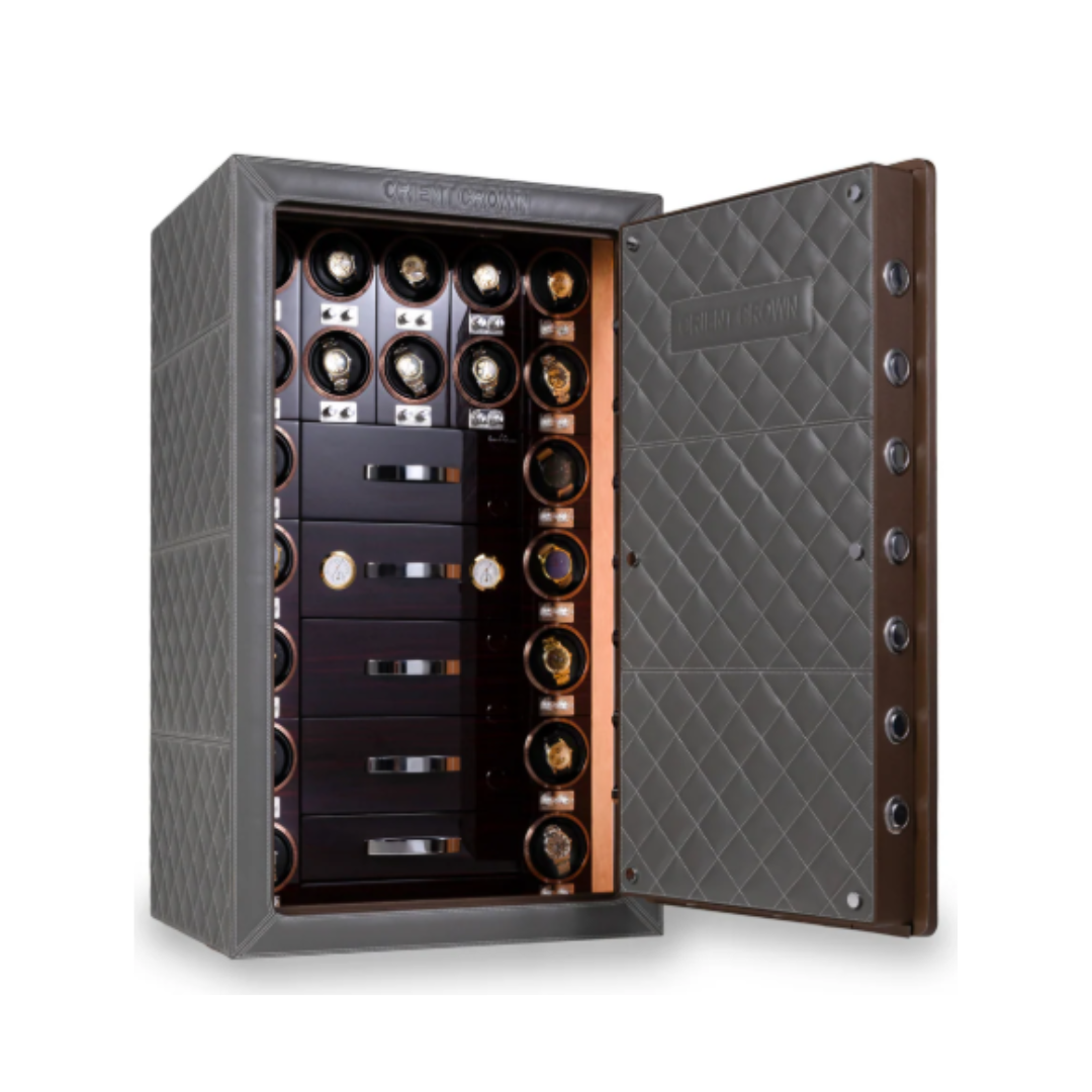 (PRE ORDER) 20 Piece Watch Winder Safe Box with 5 Drawers, (colour may vary)