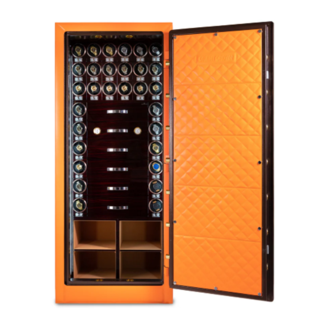 (PRE ORDER) 28 Piece Watch Winder Safe Box with 5 Drawers, (colour may vary)