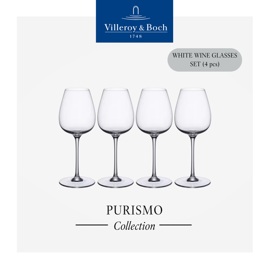 Purismo White wine goblet soft & rounded, x4