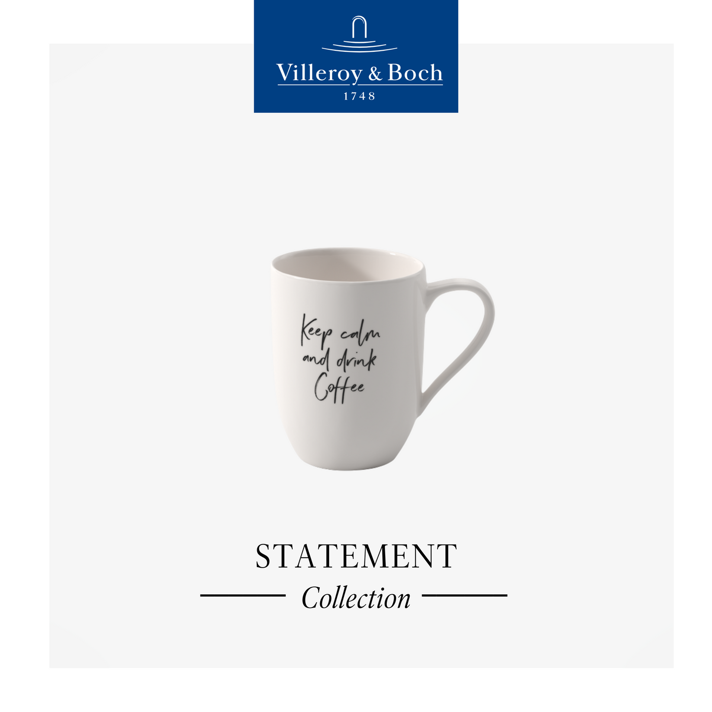 Statement Mug - Keep calm and drink coffee, 290mL