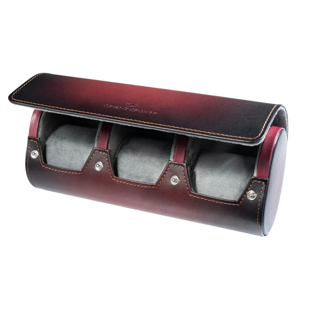 Trio Pulse watch roll, Red