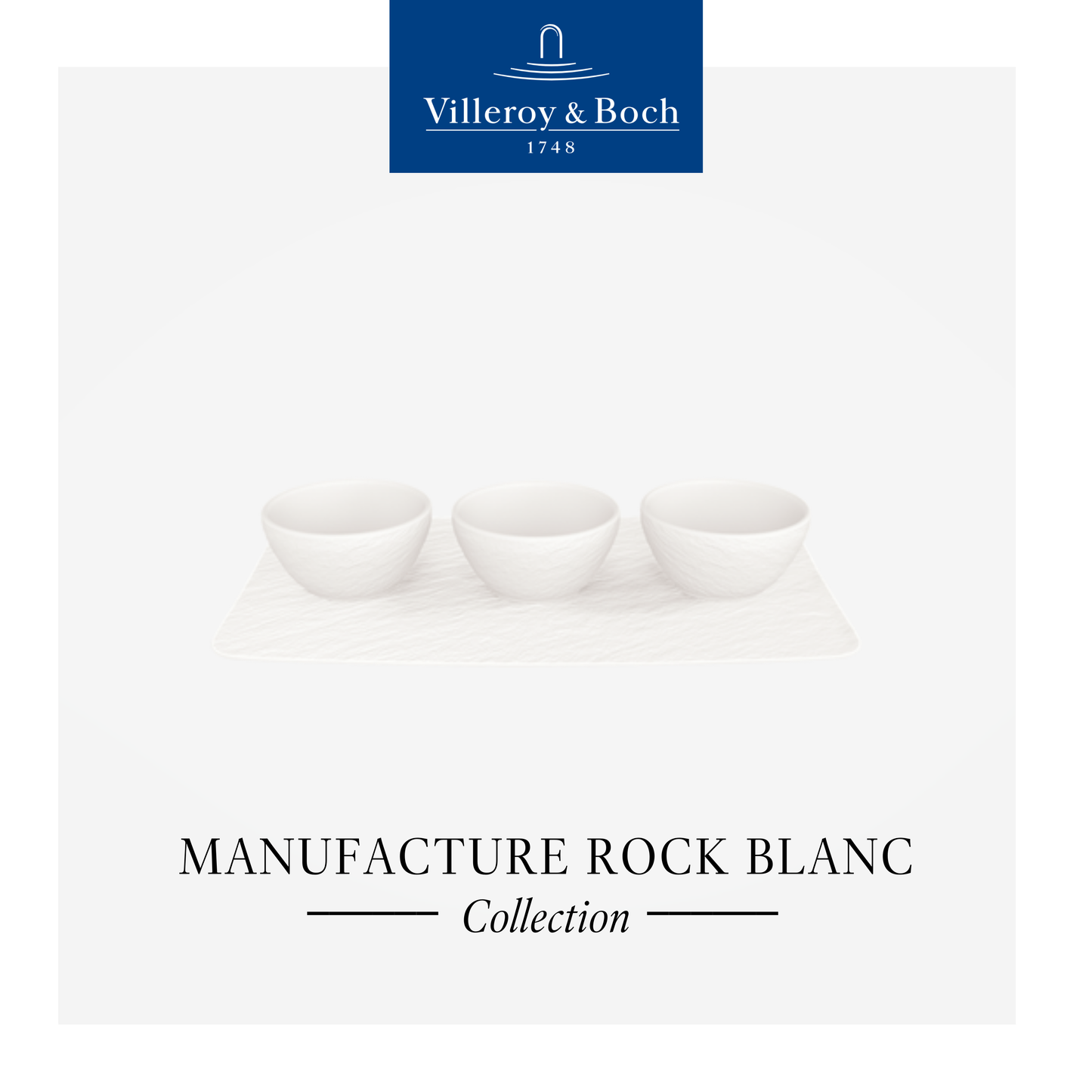 Manufacture Rock Blanc Dipping bowl set 4pcs