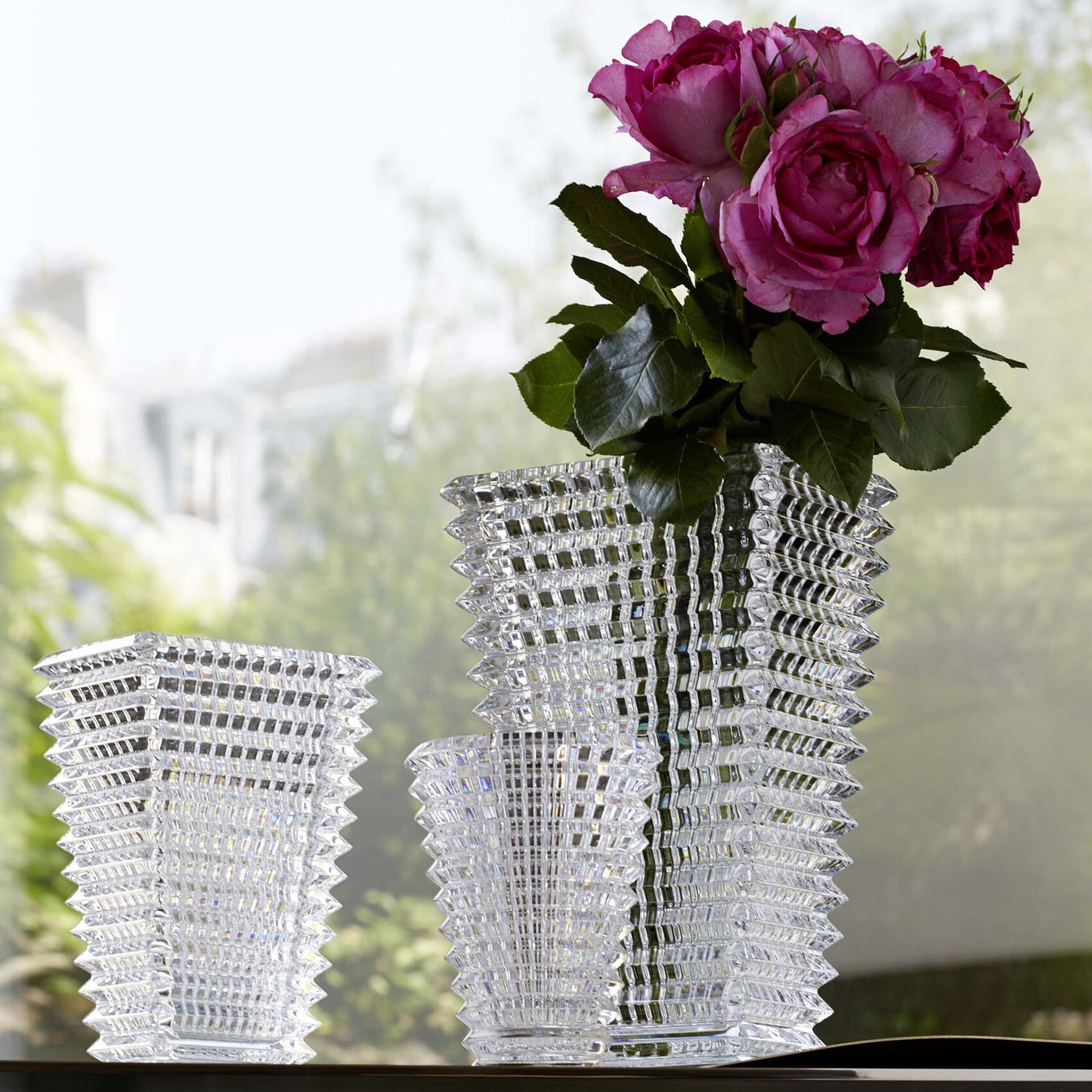 Eye Vase Round S, Clear