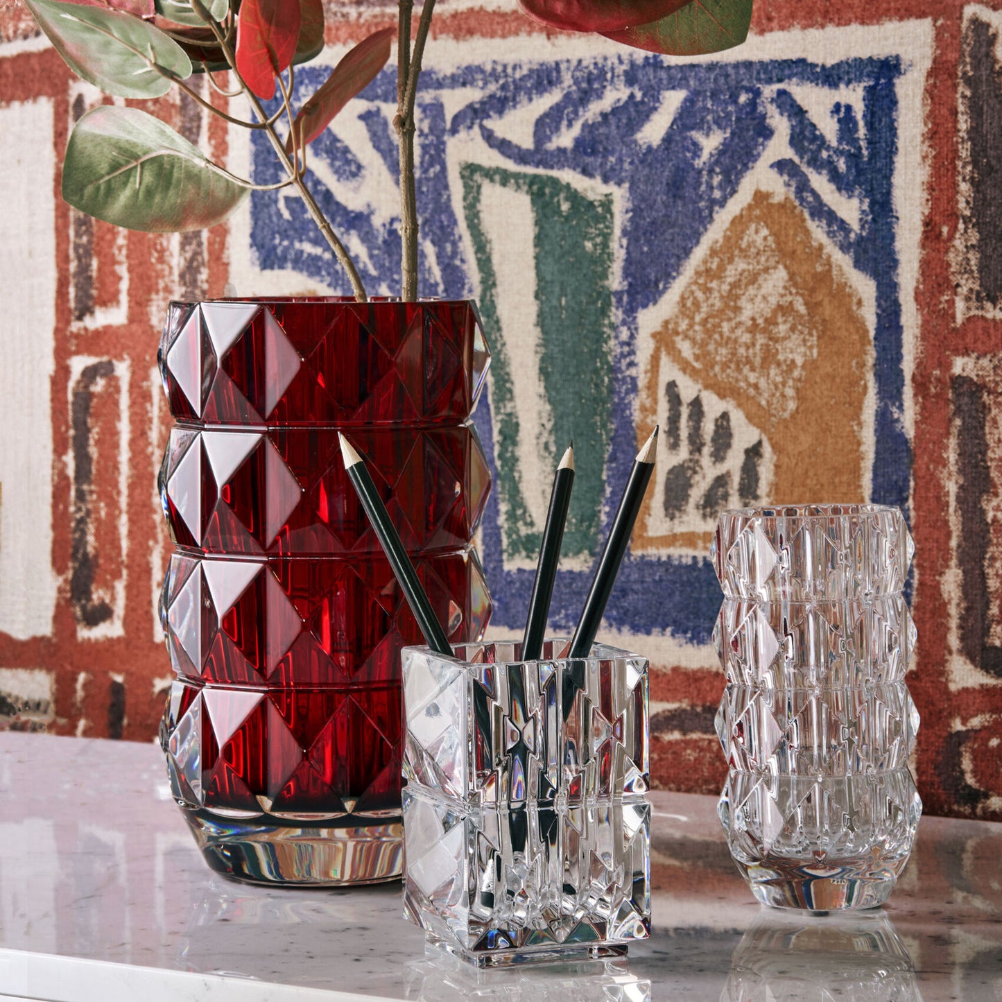 Louxor Vase M, Red