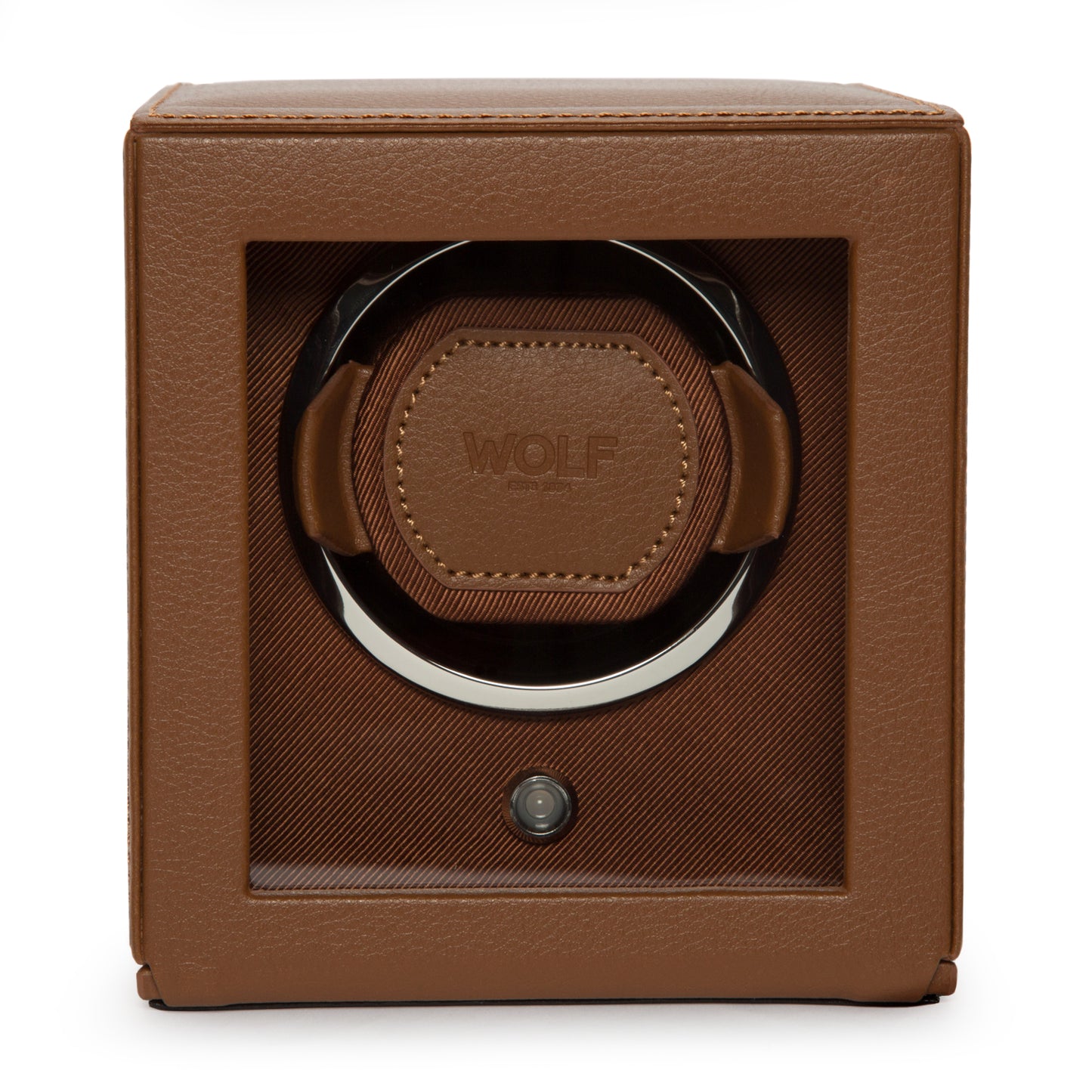 Cub Single Watch Winder with Cover, Cognac – WOLF | Casa Euro Philippines