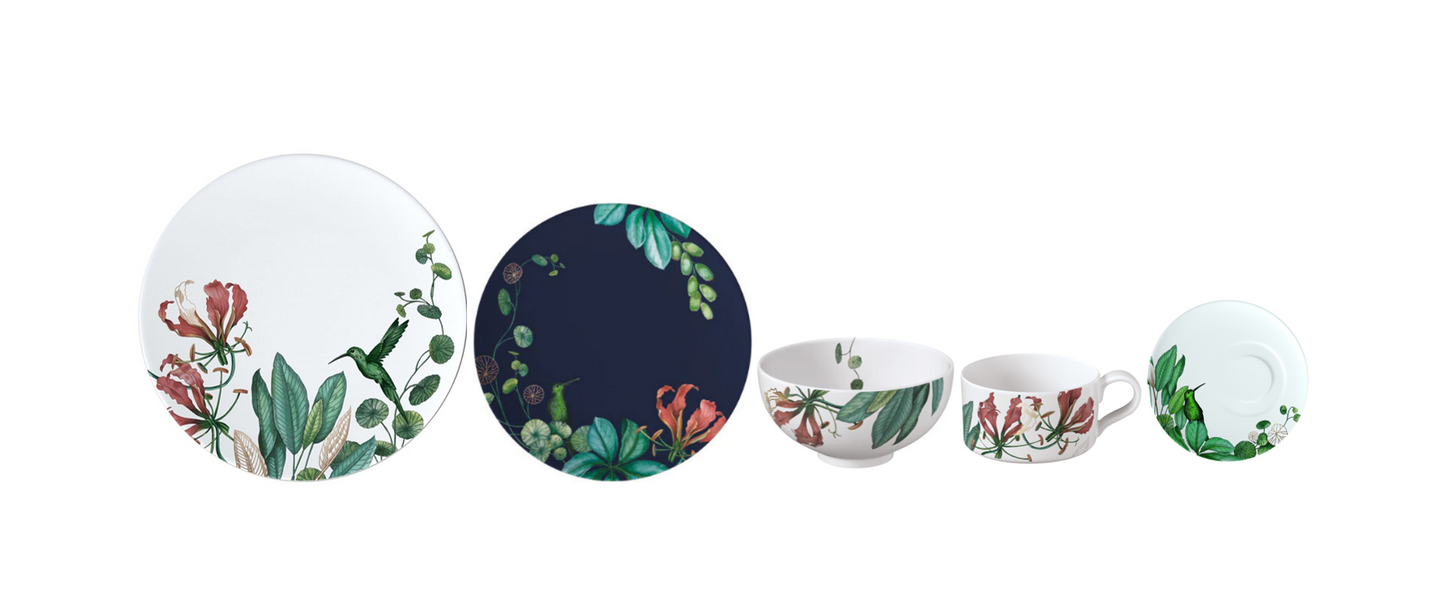 Avarua Set 6 Piece Dinnerware Set