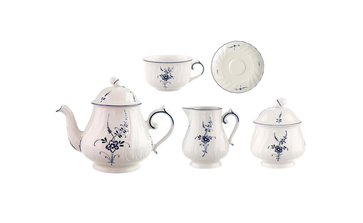 Old Luxembourg 4 Piece Tea Set