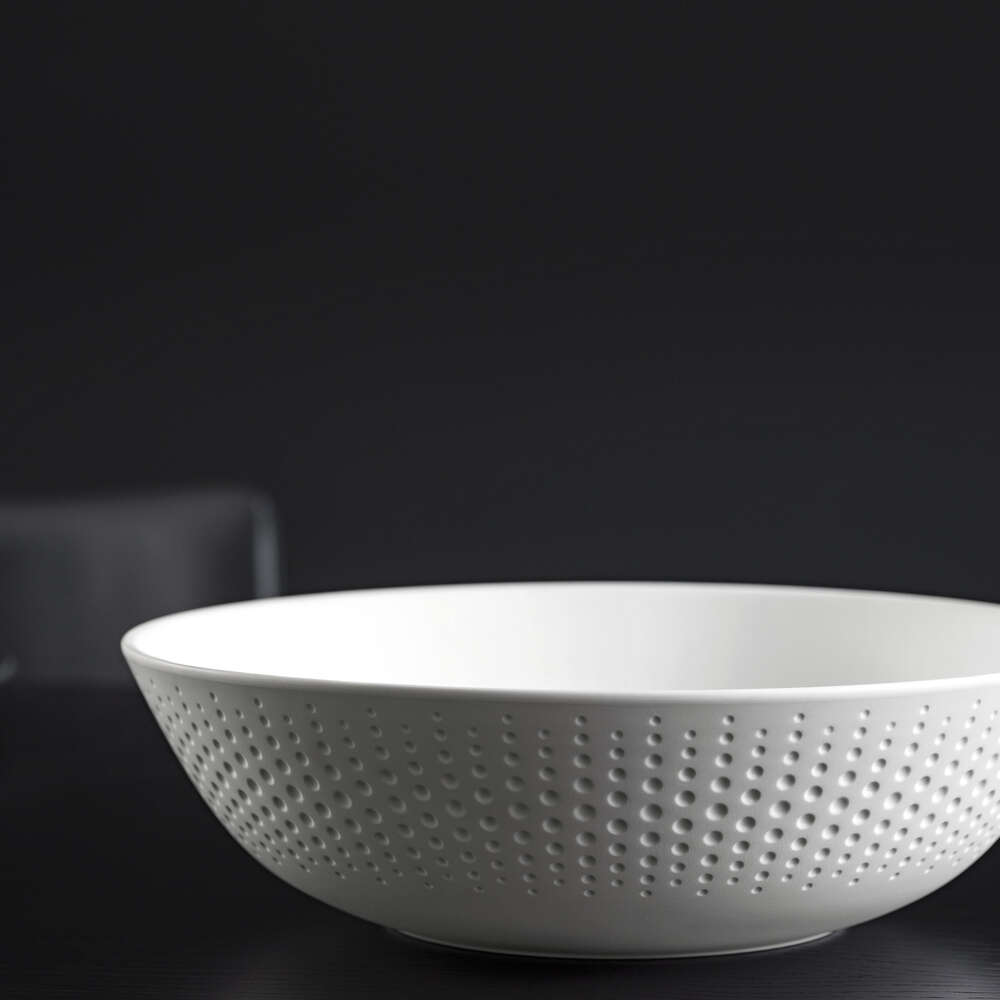 Manufacture Rock Blanc Decorative fruit bowl