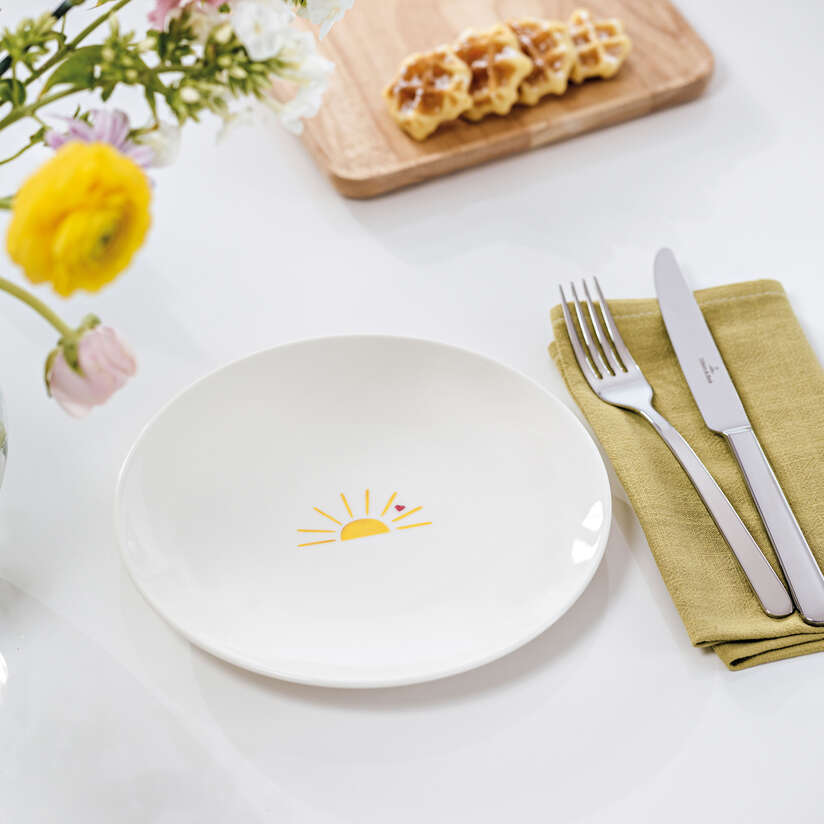 With Love Breakfast/dessert plate