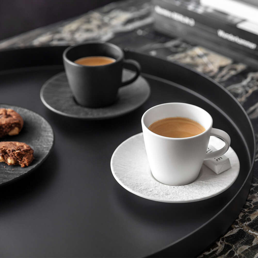 Manufacture Rock Blanc Espresso cup saucer, 12cm