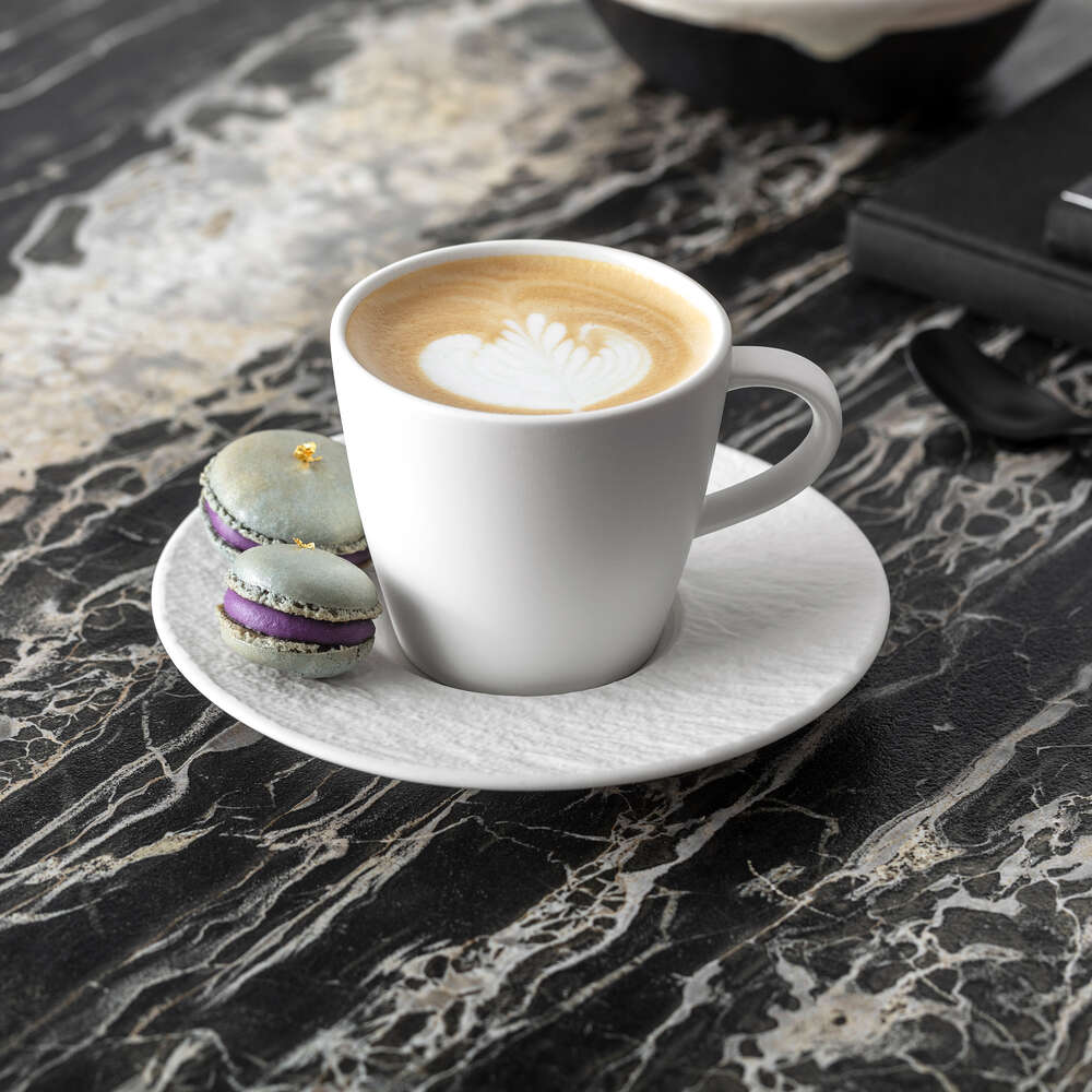 Manufacture Rock Blanc Espresso cup saucer, 12cm