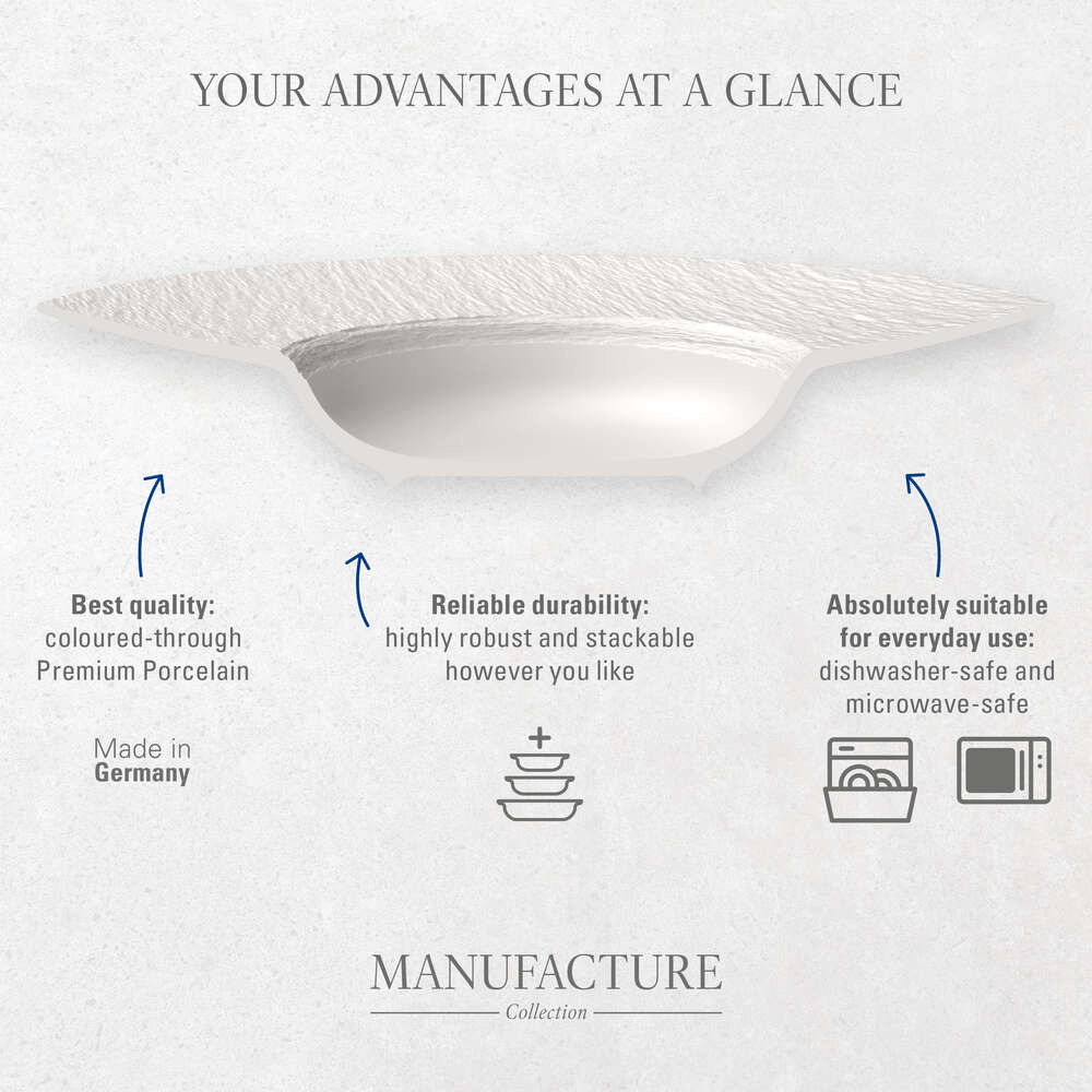 Manufacture Rock Blanc Coffee cup saucer, 15.5cm