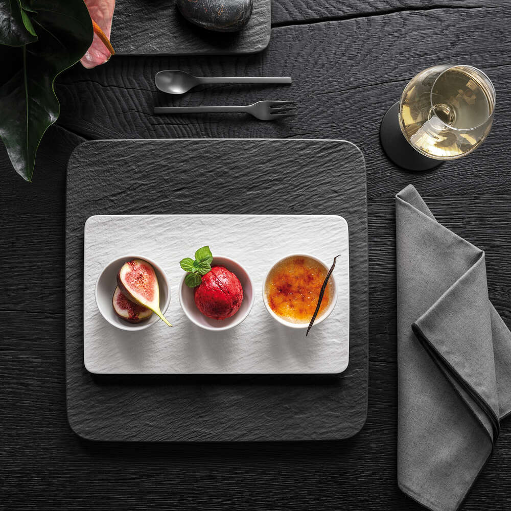 Manufacture Rock Blanc Dipping bowl set 4pcs
