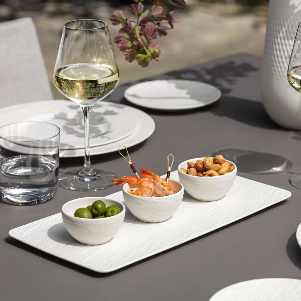 Manufacture Rock Blanc Dipping bowl set 4pcs
