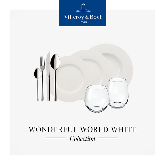 Wonderful World White Dinnerware Set, 36pcs