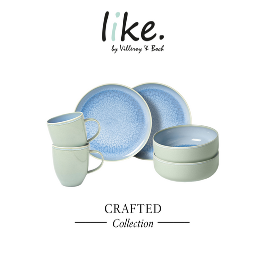 Crafted Breakfast set Blueberry, set for 2