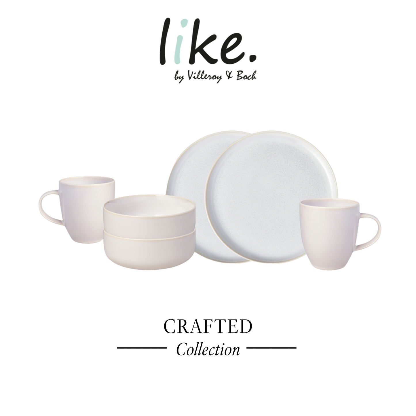 Crafted Breakfast set Cotton, set for 2