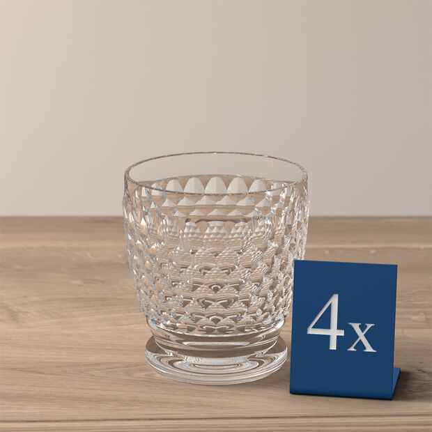 Boston Tumbler Clear, Box of 4