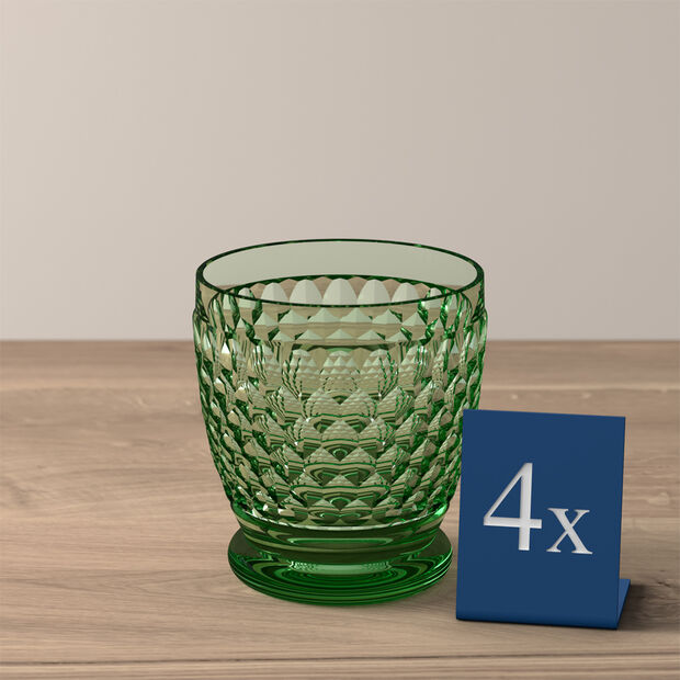 Boston  Tumbler Green, Box of 4