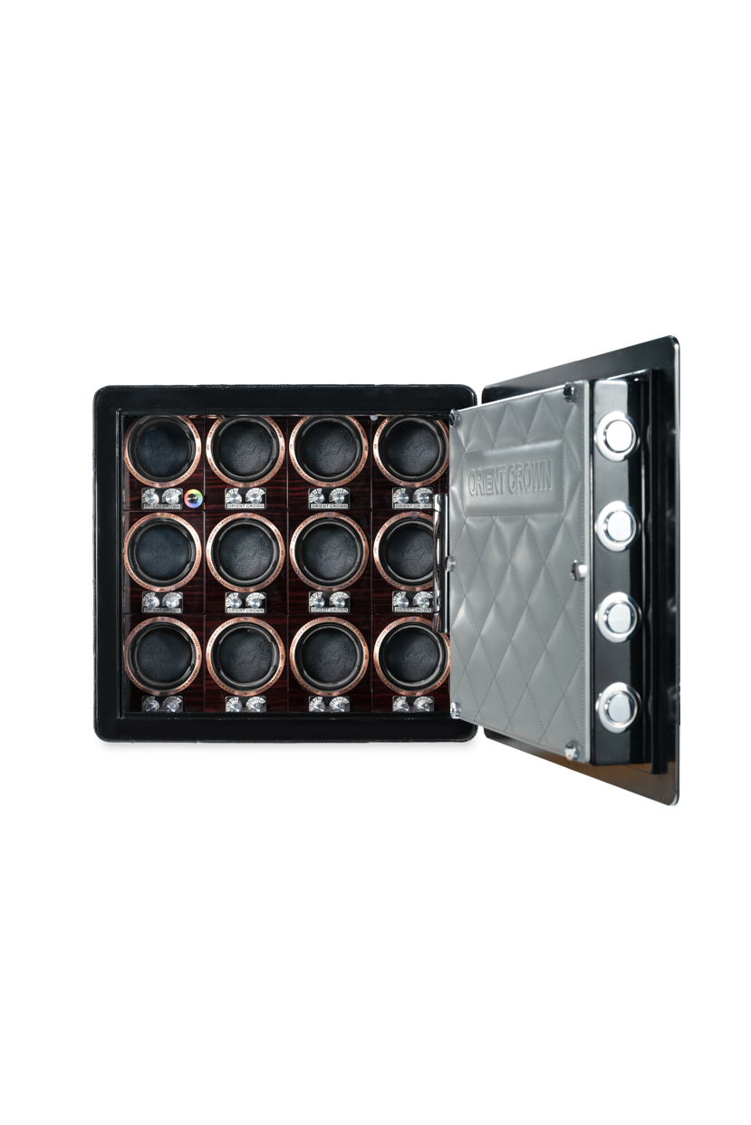 12 Piece Watch Winder, Black