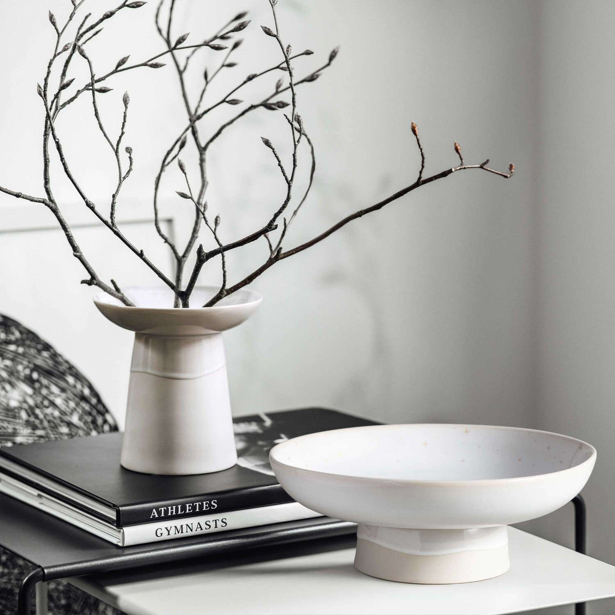 Winter Glow Footed Bowl