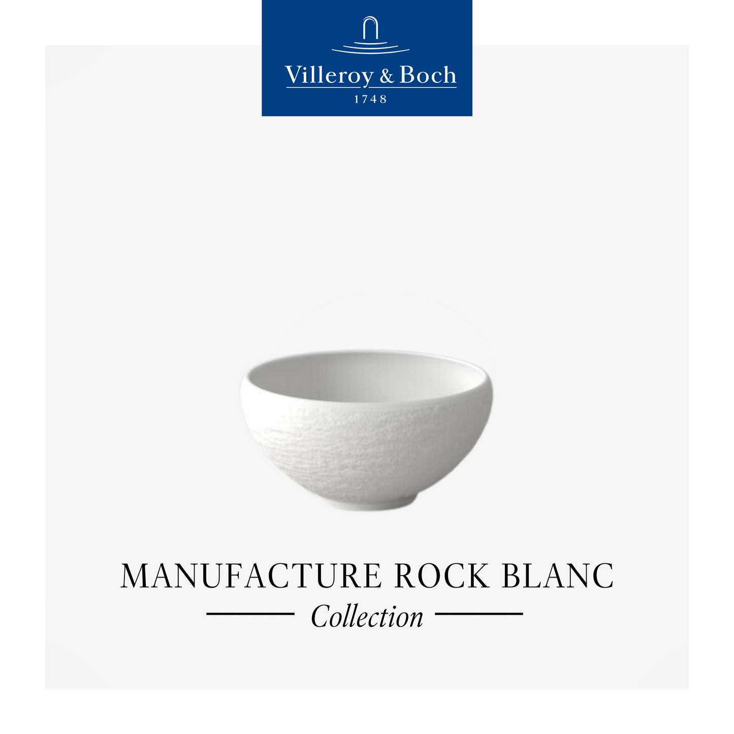 Manufacture Rock blanc Soup bowl, Box of 6*