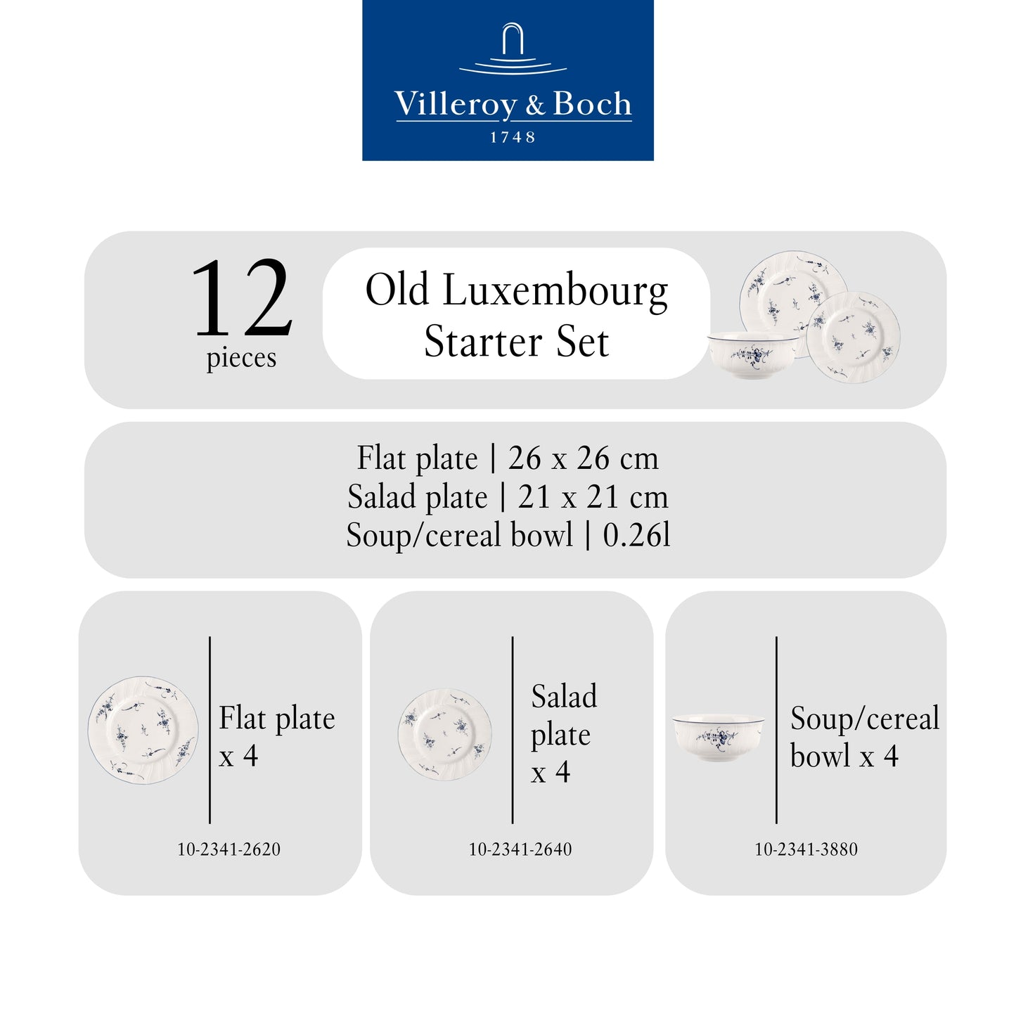 Old Luxembourg - Starter Set for 4