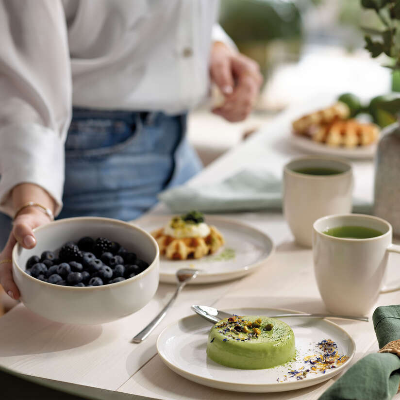 Crafted Breakfast set Cotton, set for 2