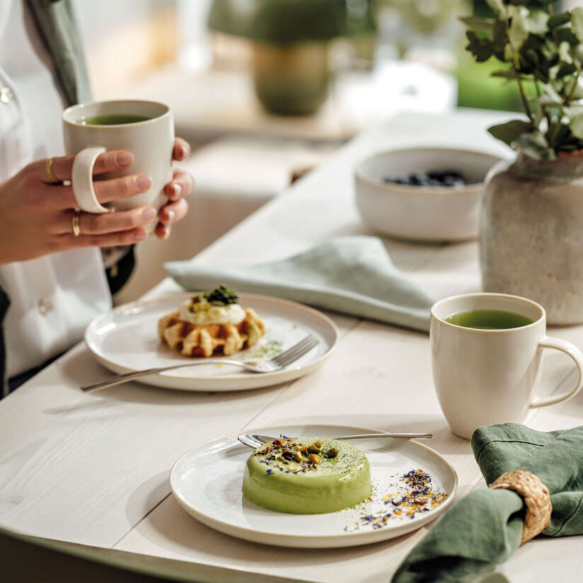 Crafted Breakfast set Cotton, set for 2