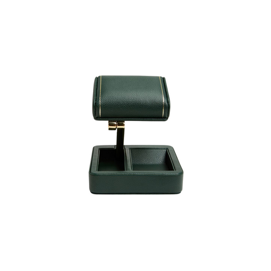 British Racing Single Travel Watch Stand, Green/Gold