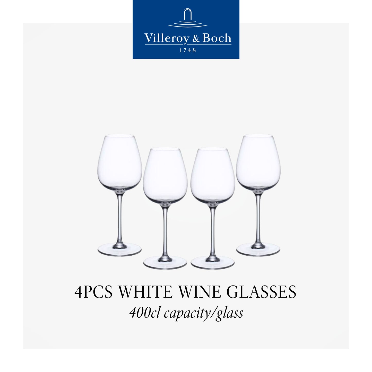 Purismo White wine goblet fresh & light, x4