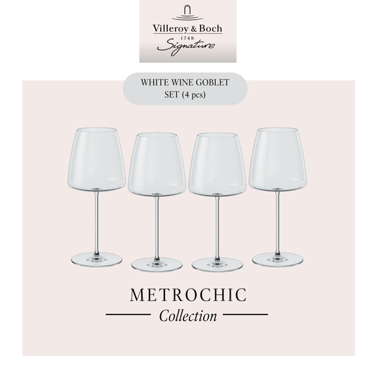 MetroChic White wine glass, x4
