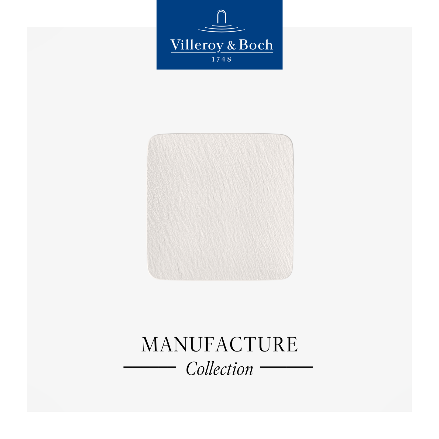 Manufacture Rock Square serving/gourmet plate, 32 cm