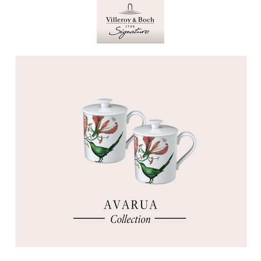 Avarua Mug With Lid, x2