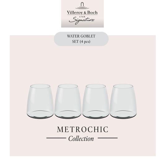 MetroChic Water glass, x4