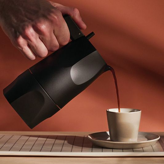 Ossidiana Espresso coffee maker, 3cups black