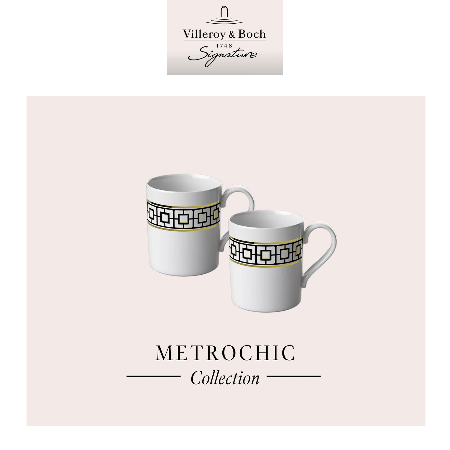 MetroChic Gift Mug, x2