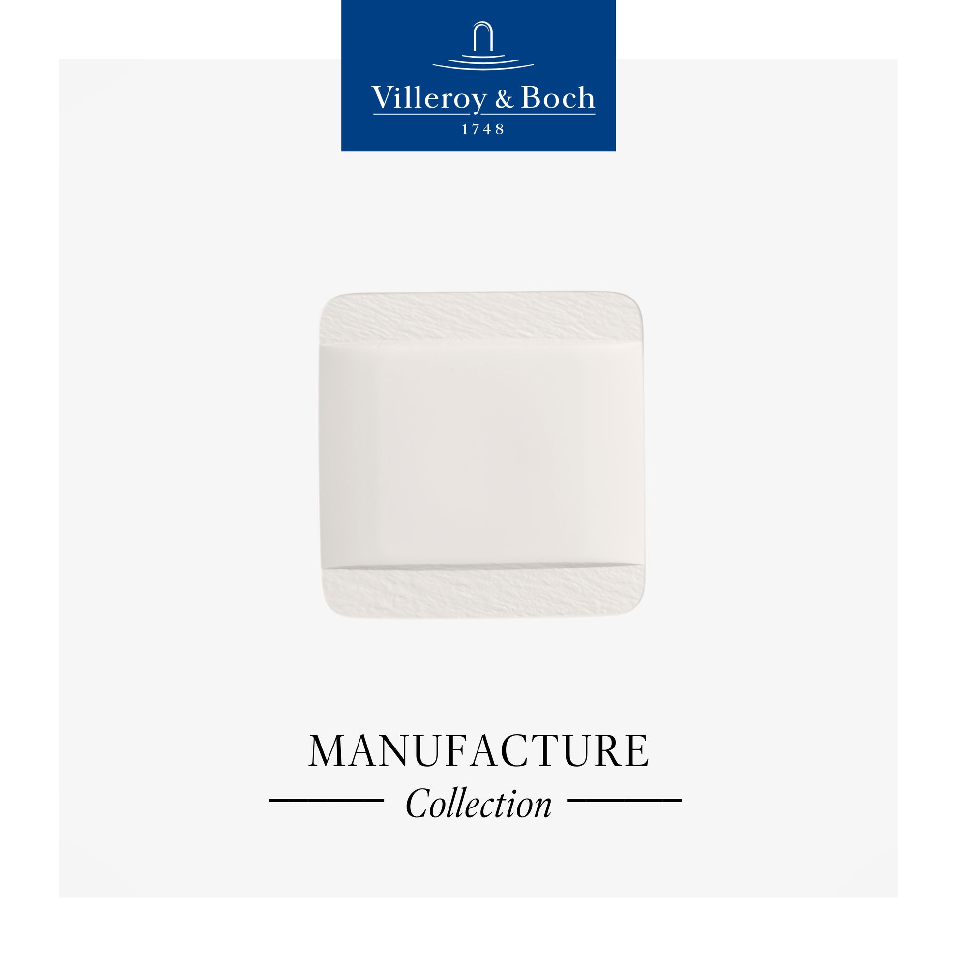 Manufacture Rock Square Flat Plate, 28cm – Villeroy & Boch | Casa Euro Philippines