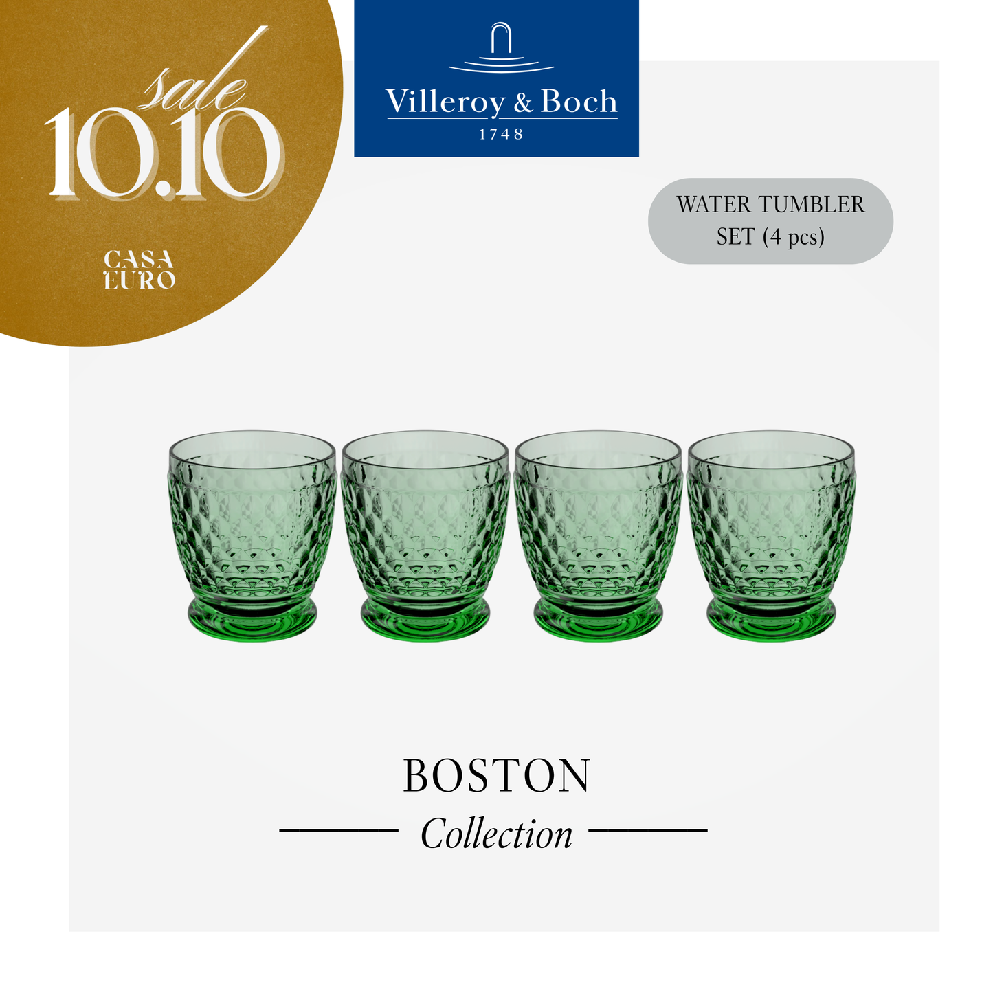 Boston Tumbler, Box of 4