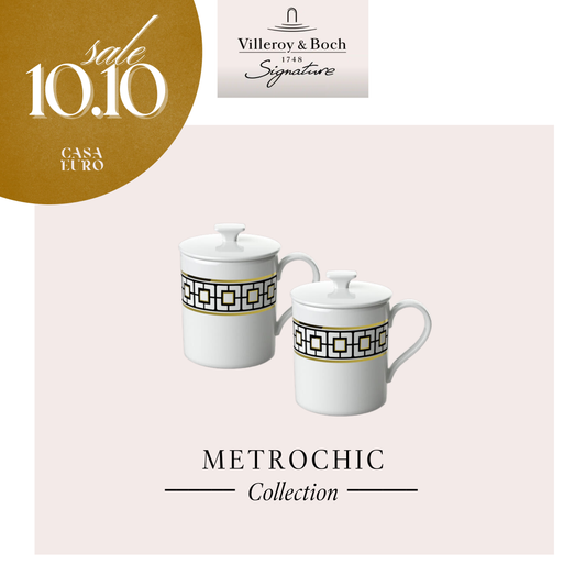 MetroChic Mug with Lid, x2