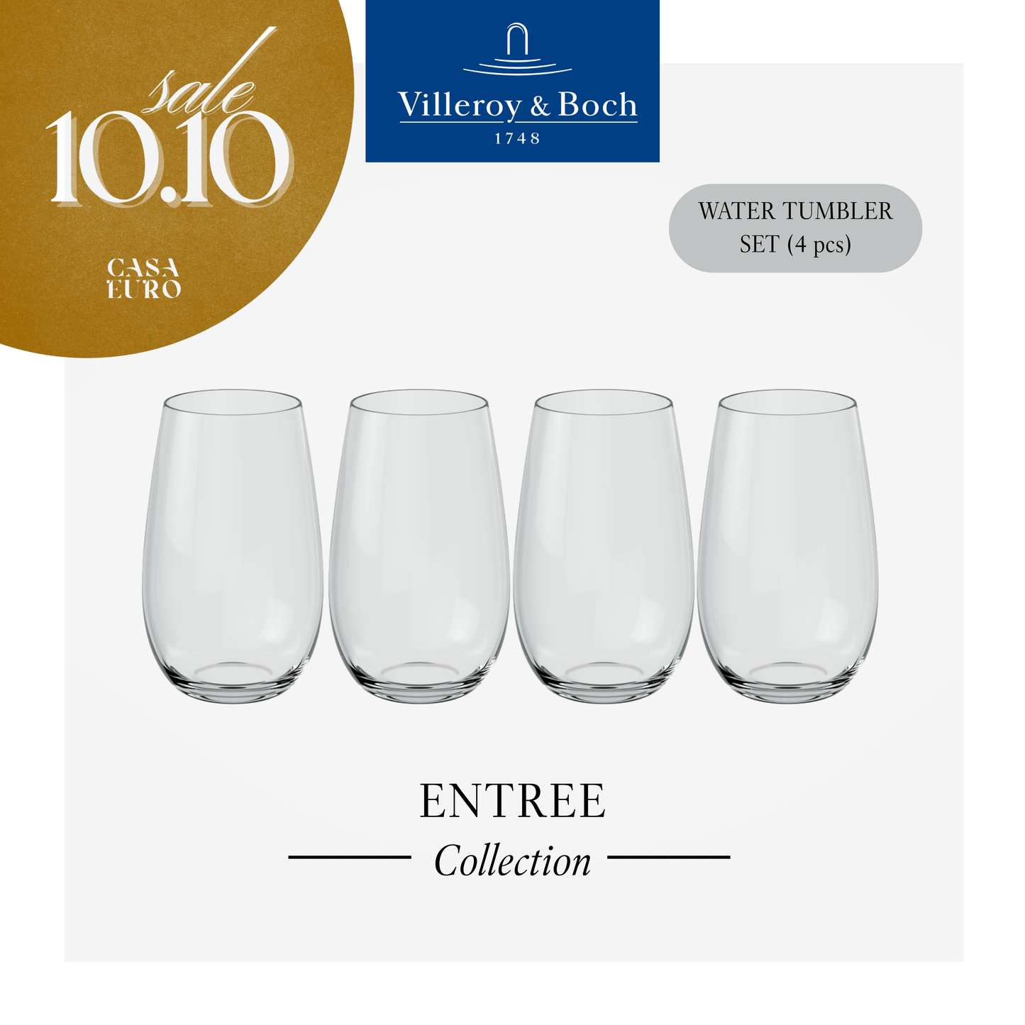 Entree Highball glass, x4