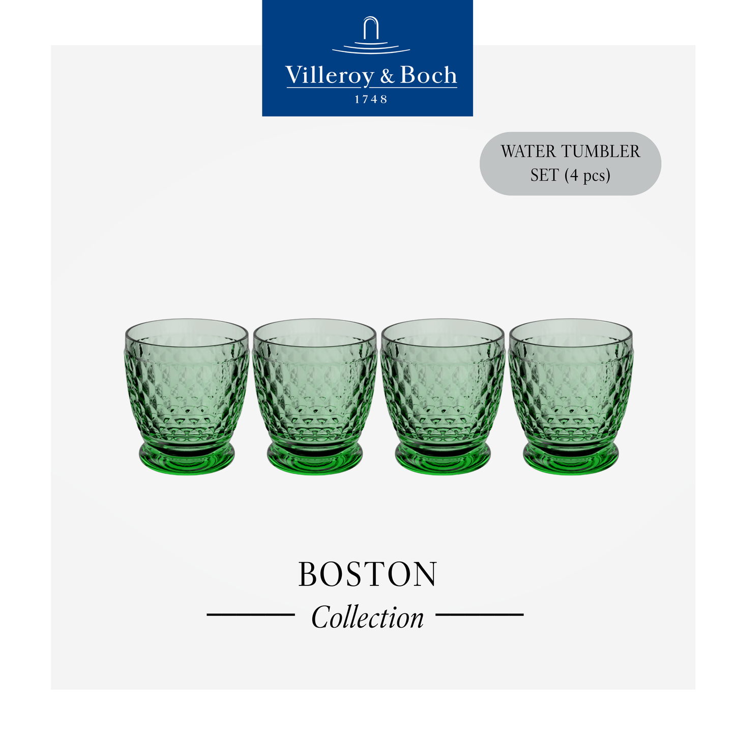 Boston Tumbler, Box of 4
