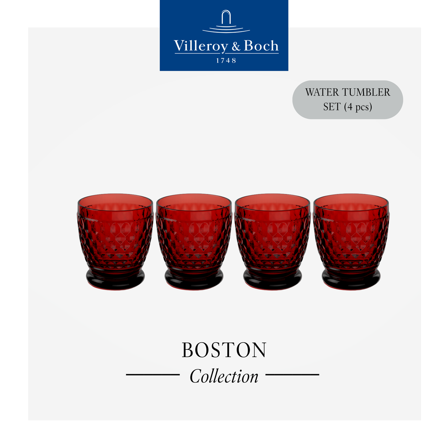 Boston Tumbler, Box of 4